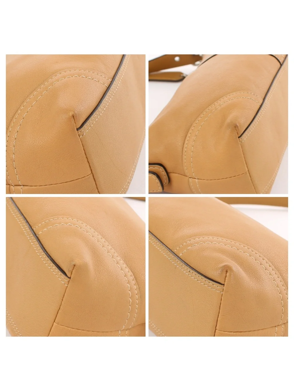 Coach Vintage Y2K Hamptons Soho Demi Tan Leather Bag F11195